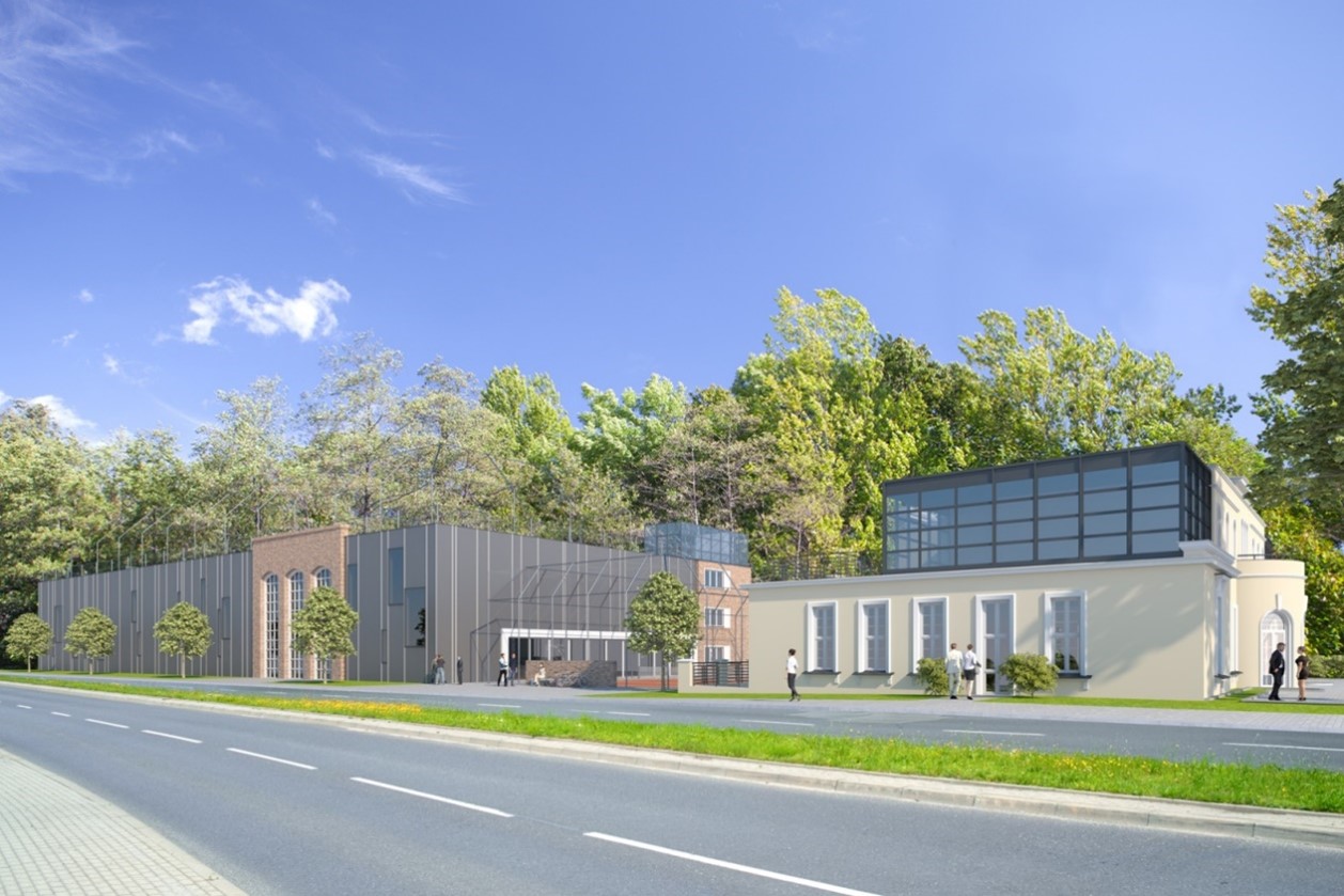 Wstępna wizualizacja projektu – widok od strony ulicy Partyzantów 