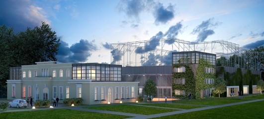 Wstępna wizualizacja projektu – widok od strony Parku Włókniarzy